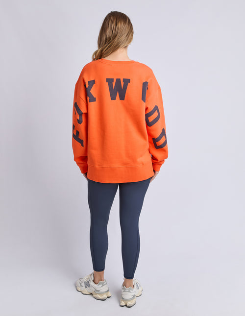 Foxwood - Interval Crew in Orange/Navy