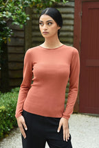 Coop - A Little Knit Top in Teracotta