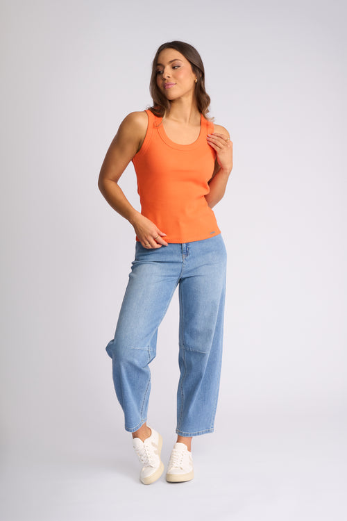 Knewe - Riviera Tank in Orange K3070