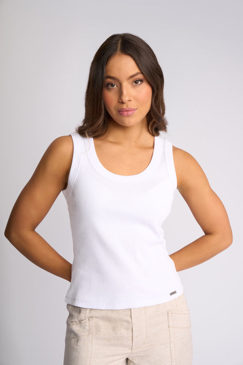 Knewe - Riviera Tank in White K3070