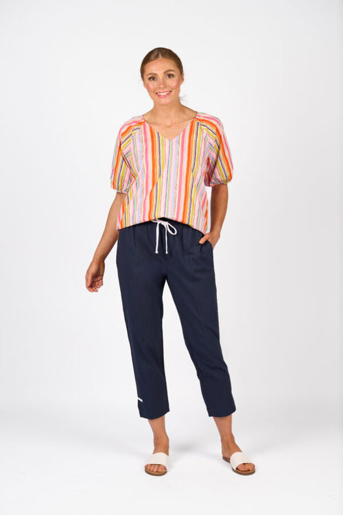 Knewe - CHECKER Pant - Ink/White