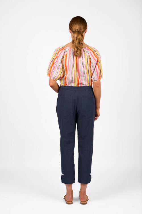 Knewe - CHECKER Pant - Ink/White
