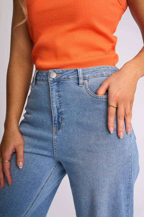 Knewe - Fallon Jean in Light Wash Denim K7123