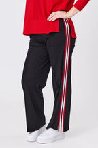 Lemon Tree - CHLOE Pant - Black/Red Stripe