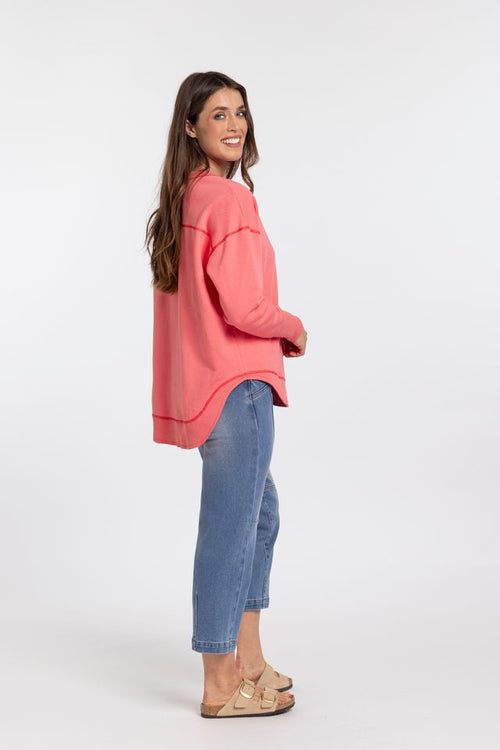 Mi Moso - Ena Sweatshirt in Raspberry