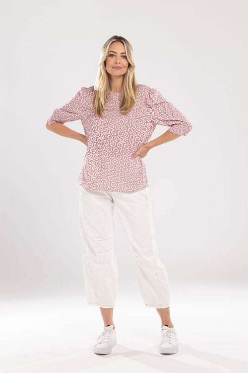 Mi Moso - Barrell Jean in Ivory