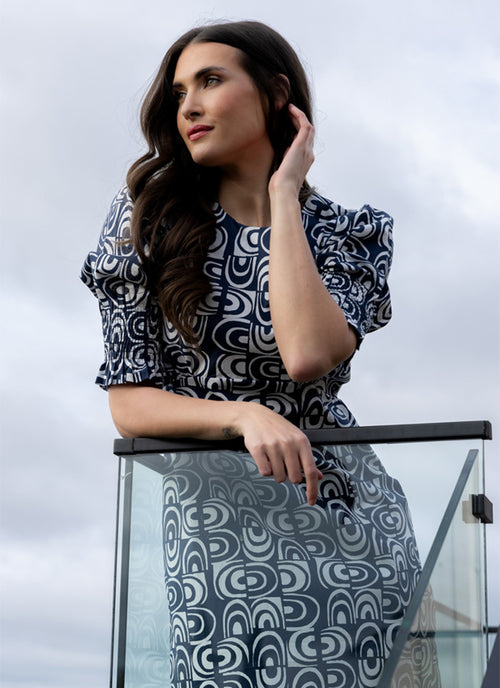 Seekin Lola Sunset Dress - Ink Arch
