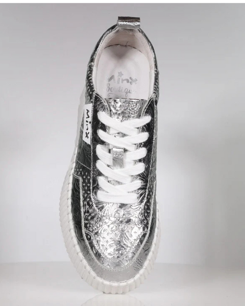 MINX - RACER BOOST Sneaker - Silver Emboss