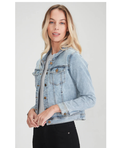 Junkfood DIXIE Pale Blue Denim Jacket