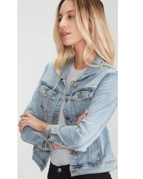Junkfood DIXIE Pale Blue Denim Jacket