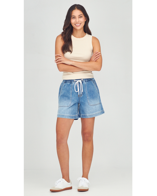 JUNKFOOD - Millie Shorts in Blue