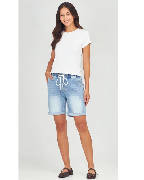 Junkfood - Crew Shorts Blue Ecru