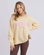 Foxwood - INTERVAL Crew Sweatshirt - Lemon/Pink