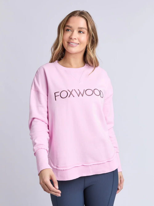 Foxwood - SIMPLIFIED METALLIC Crew Sweatdhirt - Pink