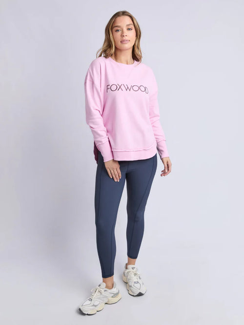 Foxwood - SIMPLIFIED METALLIC Crew Sweatdhirt - Pink