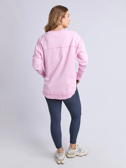 Foxwood - SIMPLIFIED METALLIC Crew Sweatdhirt - Pink
