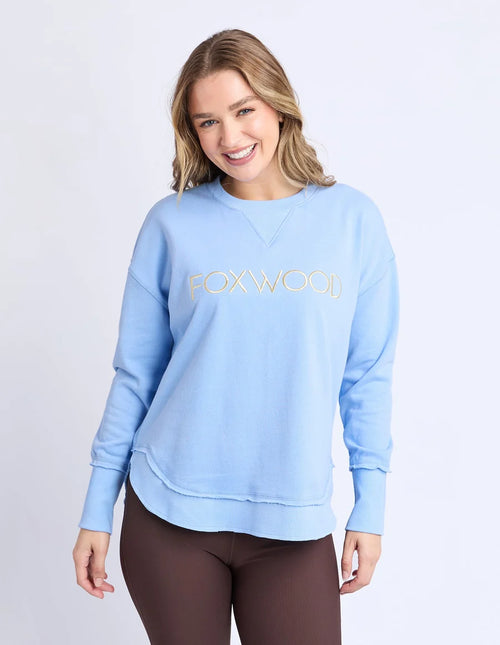 Foxwood - Simplified Metalic Crew Blue/Lemon