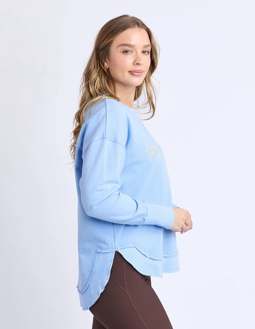 Foxwood - Simplified Metalic Crew Blue/Lemon