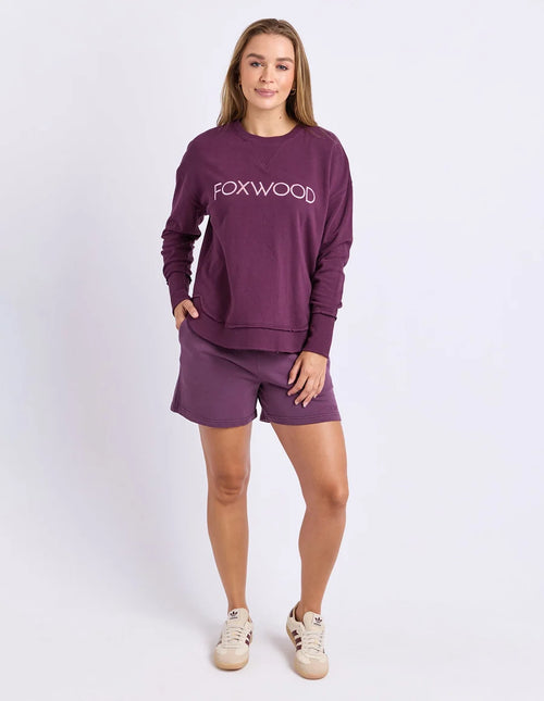 Foxwood - Simplified Metalic Crew in Plum
