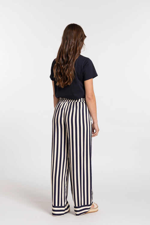 MI MOSO - SIENNA Pant - Navy Stripe