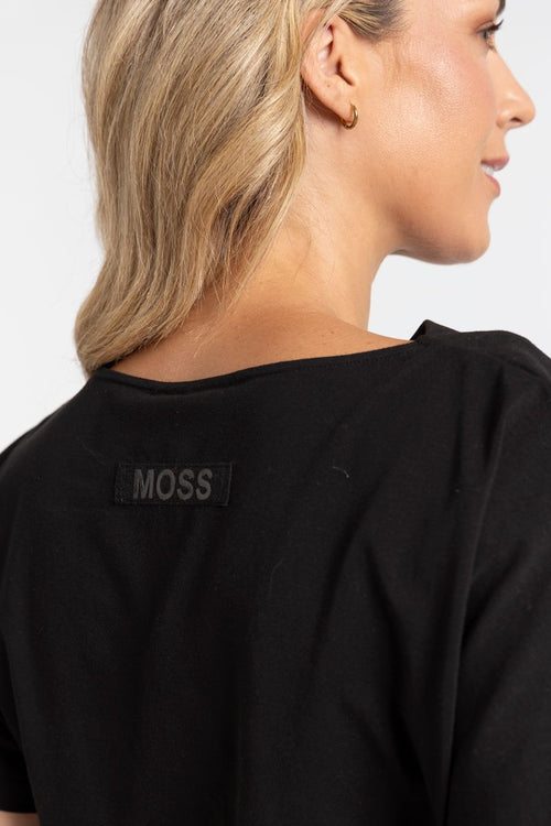 Moos - Rouche Tee in Black