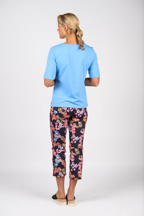 Vassalli 4264 V Neck Tee Sky Blue