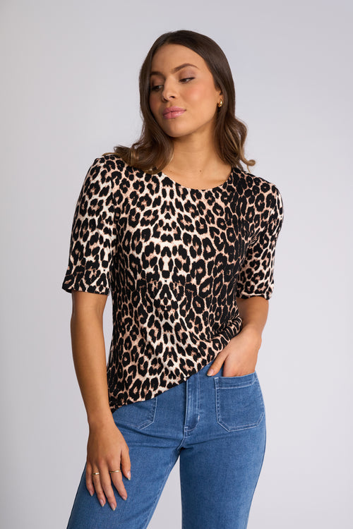 Vassalli - Carmen Top in Leopard