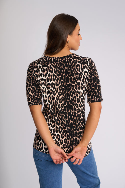 Vassalli - Carmen Top in Leopard