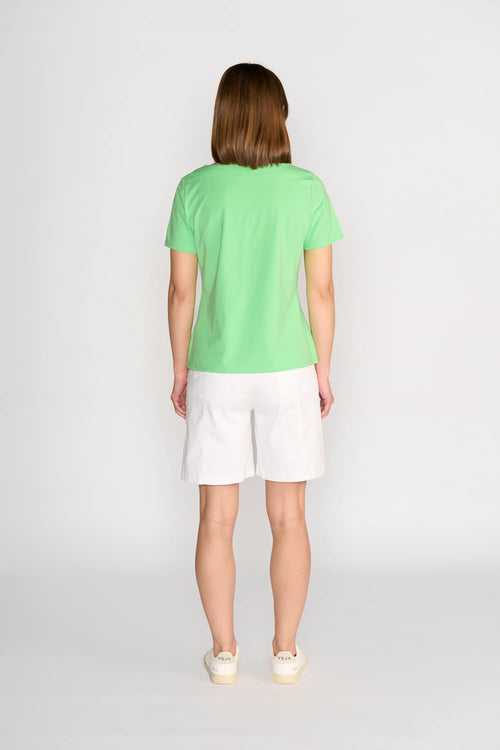 Vassalli 4489 Boat Neck Top - Clover green
