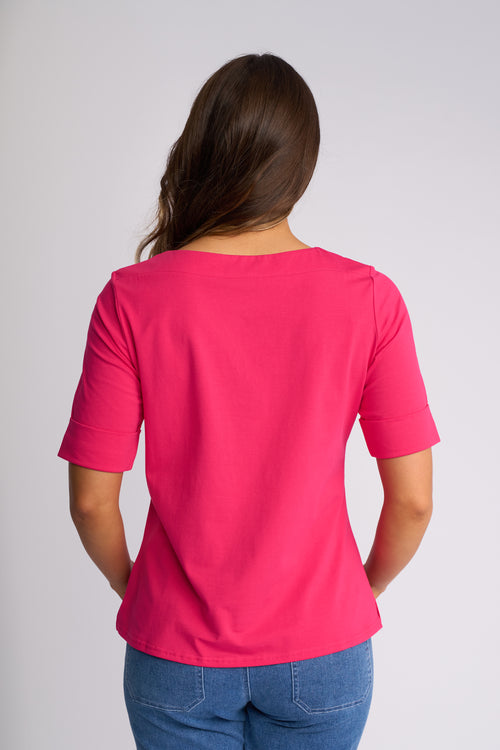 Vassalli - Hudson Top in Fuchsia