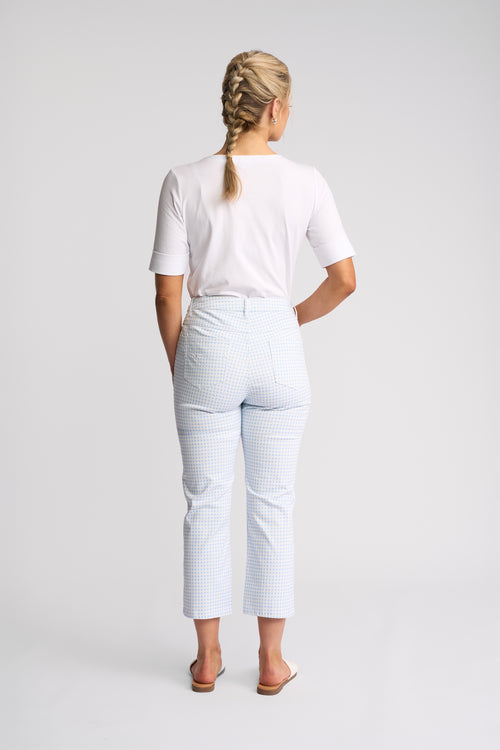 Vassalli - Arrival Pant in Blue Gingham