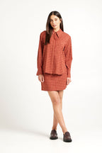 Tuesday - GEORGE Shirt - Brick Plaid
